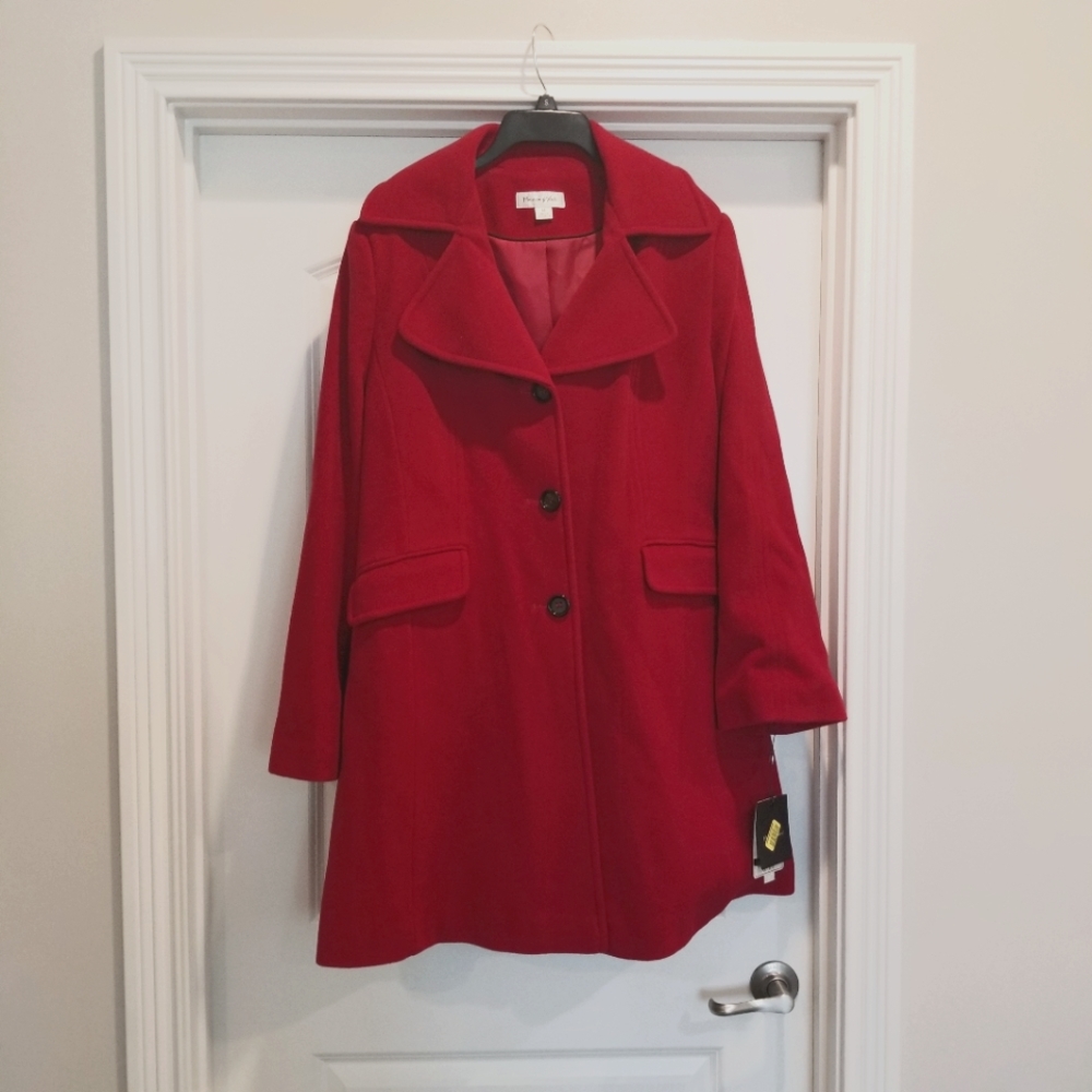 Preston and York Red Winter Coat